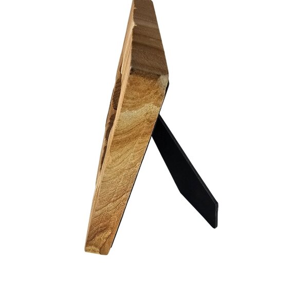 Arizona Sandstone Frame Natural Stone 4x6 Photo Cactus Southwest Joe Wilcox - Picture 7 of 8